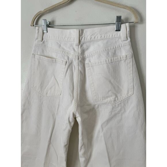 NWT Madewell The Ballon Jeans Size 26 Tile White Wide Leg Denim - Picture 7 of 11